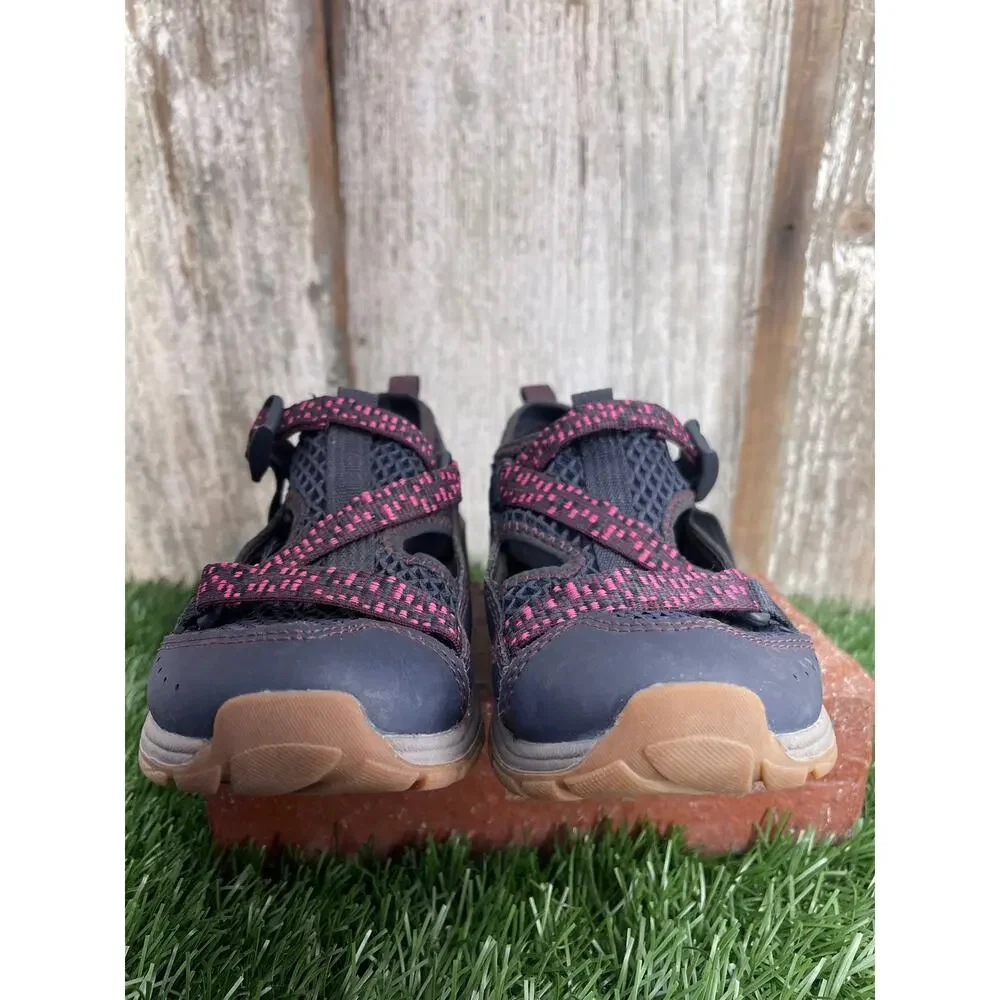 Chaco Kids' Odyssey Hiking Athletic Shoes Sandals Blue Pink Girls US 13